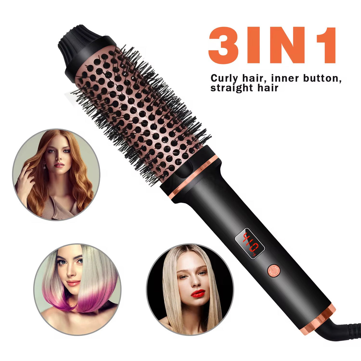 GlowCurl™ 3-in-1 Hot Air Brush
